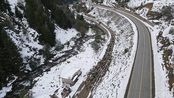 Rize’nin karlı yaylalarından kartpostallık görüntüler 2