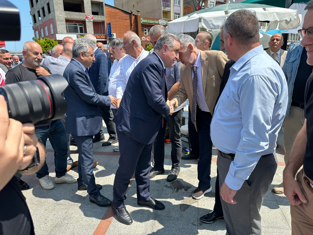 Pazar'daki bayramlaşmada projeler tartışıldı 5