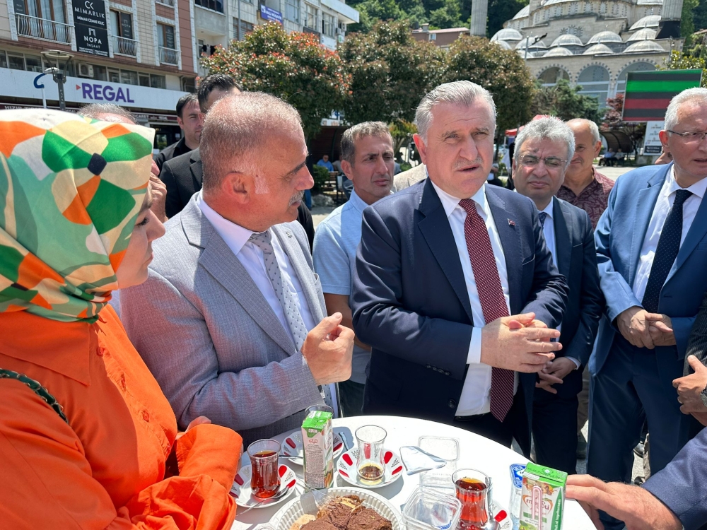 Pazar'daki bayramlaşmada projeler tartışıldı 7