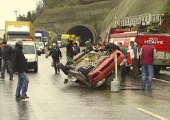 Rizeli aile Giresun'da kaza geçirdi