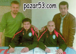 Pazarsporda 2 imza birden