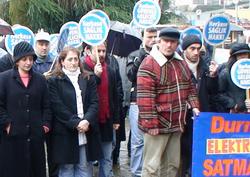Pazar'da protesto yürüyüşü