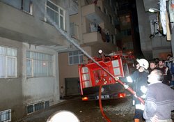 Rize'de yangın paniği