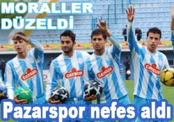 Pazarspor'da 6 puan sevinci