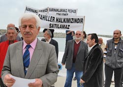 İyidereli balıkçılar eylem yaptı