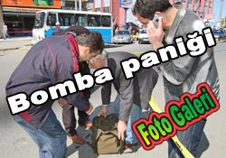 Pazarda bombalı valiz paniği
