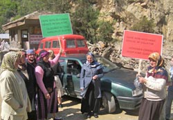 Çayeli'nde HES eylemi