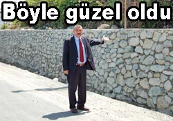 Yarım kalan duvar tamamlandı