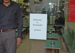 Dilencilerle siyasetçiler giremez!