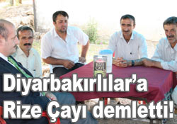 Diyarbakır'da Rize çayını tarif etti