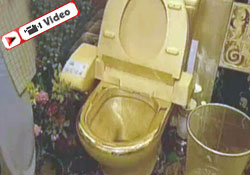 Altın WC fıkrası gerçek oldu!