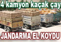 41 ton kaçak çay yakalandı