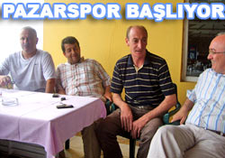 Pazarspor tesislerde toplandı