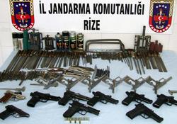 Rize'de silah kaçakçılığına darbe
