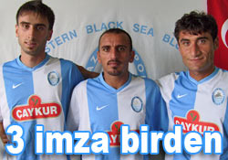 Pazarspor'da 3 imza birden