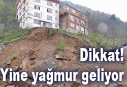 Meteorolojiden heyelan uyarısı