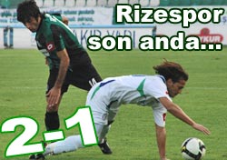 RİZESPOR 90'DA GÜLDÜ