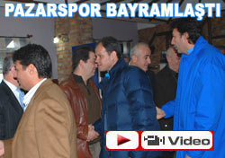 Pazarsporda bayramlaşma töreni