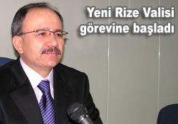 Rize Valisi Şarbak göreve başladı