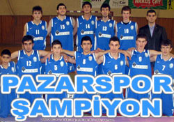 Pazarspor baskette il şampiyonu