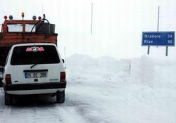 Erzurum Rize yolu ulaşıma açıldı