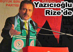 Muhsin Yazıcıoğlu Rize'de konuştu
