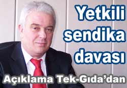 Sendika davasında erteleme