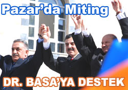 Pazar'da ilk miting AK Parti'den