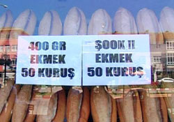 Ardeşen'de ekmek 50 kuruşa indi