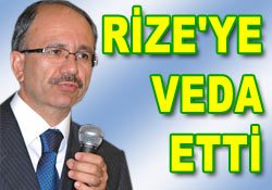 Vali Şarbak'tan Rize'ye iftarlı veda