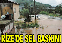 Rize'de sel ve heyelan korkusu