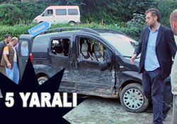 RİZEDE TRAFİK KAZASI:5 YARALI