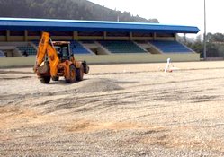 Güneysu Futbol Sahası bitiriliyor