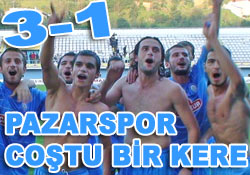 Pazarspor 3 attı, liderliğe yükseldi