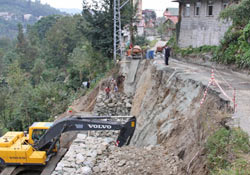 Rize Belediyesi onarımlara başladı