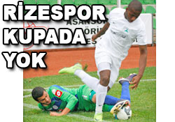 Rizespor kupadan elendi...