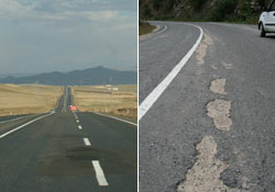 Rize ve Kars karayolunun farkı!