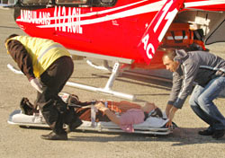 Ambulans helikopter can kurtardı