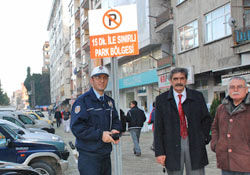 Pazar'da parkmetre için ilk adım