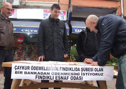 Fındıklı'da banka açılsın diye imza!