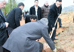 Senem için hatıra ormanı kuruldu