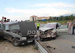 Pazarda yine trafik kazası: 2 yaralı