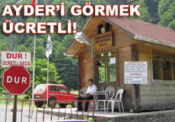 Ayder'e giriş yeniden ücretli oldu!