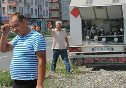 Rize'de LPG gaz paniği