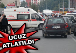 Pazar'da trafik kazası: 1 yaralı