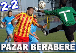 Pazarspor puanla dönüyor: 2-2