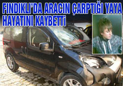 Fındıklı'da trafik kazası: 1 ölü