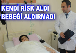 Anne fedakarlığı bebeği kurtardı