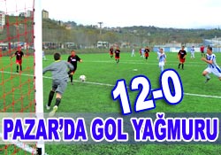 Pazarspor U-13'leri 12'den vurdu