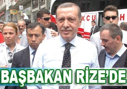 Başbakan Rize'de inceleme yaptı